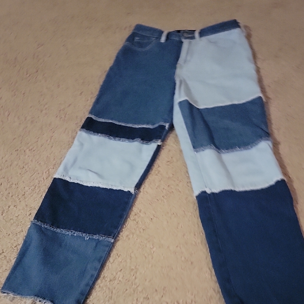 Hollister Patchwork Denim Jeans